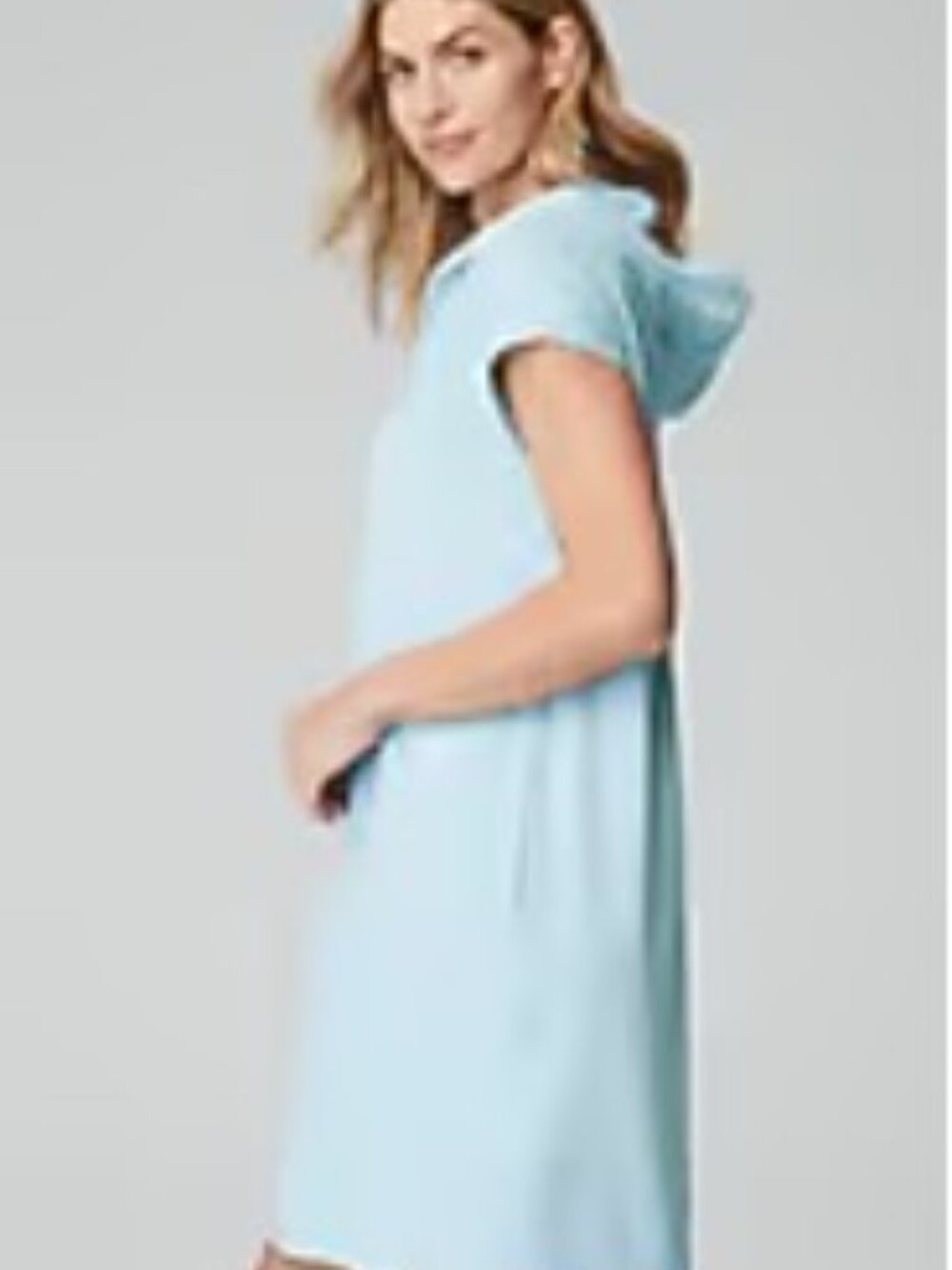 J.Jill Fit supreme stretch hooded dress EUC